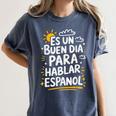 Bilingual Teacher Maestra Spanish Teacher Women's Comfort Colors T-Shirt Denim Bilingual Teacher Maestra Spanish Teacher Women's Comfort Colors T-Shirt Denim