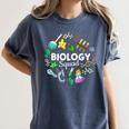 Biology Squad Science Teacher Student Biologist Women's Comfort Colors T-Shirt Denim