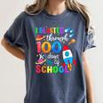 I Blasted Through 100 Days Of School 100th Day Teacher Kids Women's Comfort Colors T-Shirt Denim