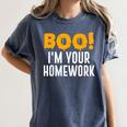 Boo I'm Your Homework Halloween Teacher Costume Women's Comfort Colors T-Shirt Denim Boo I'm Your Homework Halloween Teacher Costume Women's Comfort Colors T-Shirt Denim