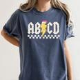 Boys Girls Teachers ABCD Rock Graphic Back To School Class Women's Comfort Colors T-Shirt Denim Boys Girls Teachers ABCD Rock Graphic Back To School Class Women's Comfort Colors T-Shirt Denim