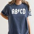 Boys Girls Teachers ABCD Rock Graphic Back To School Women's Comfort Colors T-Shirt Denim Boys Girls Teachers ABCD Rock Graphic Back To School Women's Comfort Colors T-Shirt Denim