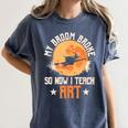 My Broom Broke So Now I Teach Art Teacher Halloween Costume For Men Women Women's Comfort Colors T-Shirt Denim