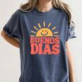 Buenos Dias Spanish Teacher Appreciation Back To School Women's Comfort Colors T-Shirt Denim Buenos Dias Spanish Teacher Appreciation Back To School Women's Comfort Colors T-Shirt Denim