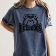Bulldogs Teacher Student School Sports Fan Team Spirit Women's Comfort Colors T-Shirt Denim