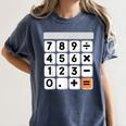 Calculator Easy Halloween Costume For Math Teacher Women's Comfort Colors T-Shirt Denim