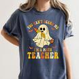 You Can't Scare Me I'm A Math Teacher Halloween Ghost Groovy Women's Comfort Colors T-Shirt Denim You Can't Scare Me I'm A Math Teacher Halloween Ghost Groovy Women's Comfort Colors T-Shirt Denim