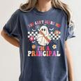 You Can't Scare Me I'm a Principal Halloween Teacher Women's Comfort Colors T-Shirt Denim
