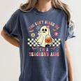 You Can't Scare Me I'm A School Teacher's Aide Halloween Women's Comfort Colors T-Shirt Denim