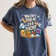 You Can't Scare Me I'm A Teacher Cool Math Teacher Halloween Women's Comfort Colors T-Shirt Denim You Can't Scare Me I'm A Teacher Cool Math Teacher Halloween Women's Comfort Colors T-Shirt Denim