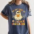 You Can't Scare Me I Teach 3rd Grade Halloween Teacher Ghost Women's Comfort Colors T-Shirt Denim