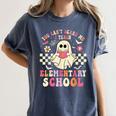 You Can't Scare Me I Teach Elementary School Teacher Spooky Women's Comfort Colors T-Shirt Denim
