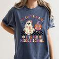 You Can't Scare Me I Teach Middle School Halloween Teacher Women's Comfort Colors T-Shirt Denim