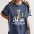 Cation Chemistry Humor Science Teacher Cat Pun Women's Comfort Colors T-Shirt Denim Cation Chemistry Humor Science Teacher Cat Pun Women's Comfort Colors T-Shirt Denim