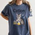 Cation Shirt Cat Science Chemistry Teacher Chemist Pun Women's Comfort Colors T-Shirt Denim Cation Shirt Cat Science Chemistry Teacher Chemist Pun Women's Comfort Colors T-Shirt Denim