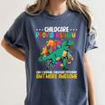 Childcare Providersaurus Daycare Teachers Women's Comfort Colors T-Shirt Denim Childcare Providersaurus Daycare Teachers Women's Comfort Colors T-Shirt Denim