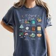 Christmas 12 Days Of Math Math Teacher Xmas STEM STEMS Women's Comfort Colors T-Shirt Denim Christmas 12 Days Of Math Math Teacher Xmas STEM STEMS Women's Comfort Colors T-Shirt Denim