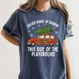 Christmas Teacher Squad Festive Car Tree Lights Xmas Women's Comfort Colors T-Shirt Denim