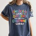 Communication ASL Teacher Deaf People ASL Interpreter Women's Comfort Colors T-Shirt Denim Communication ASL Teacher Deaf People ASL Interpreter Women's Comfort Colors T-Shirt Denim