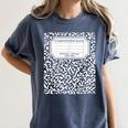 Composition Notebook Matching Group Halloween Teachers Women's Comfort Colors T-Shirt Denim
