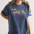 Cowhide Teacher Hat Cowboy Western Teacher Back To School Women's Comfort Colors T-Shirt Denim