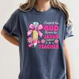 Created By God Called To Teacher Jesus Christian Teacher Women's Comfort Colors T-Shirt Denim Created By God Called To Teacher Jesus Christian Teacher Women's Comfort Colors T-Shirt Denim