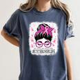 CTE Teacher In October We Wear Pink Breast Cancer Awareness Women's Comfort Colors T-Shirt Denim CTE Teacher In October We Wear Pink Breast Cancer Awareness Women's Comfort Colors T-Shirt Denim