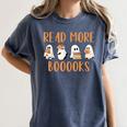 Cute Booooks Ghost Read More Books Teacher Halloween Women's Comfort Colors T-Shirt Denim Cute Booooks Ghost Read More Books Teacher Halloween Women's Comfort Colors T-Shirt Denim