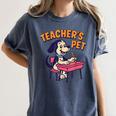 Cute Elementary School Student Dog Teacher's Pet Women's Comfort Colors T-Shirt Denim Cute Elementary School Student Dog Teacher's Pet Women's Comfort Colors T-Shirt Denim