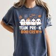 Cute Ghosts Pre-K Boo Crew Teachers Halloween Party Team For Men Women Kids Women's Comfort Colors T-Shirt Denim