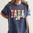 Cute Santas Favorite Para Christmas Paraprofessional Teacher Women's Comfort Colors T-Shirt Denim Cute Santas Favorite Para Christmas Paraprofessional Teacher Women's Comfort Colors T-Shirt Denim