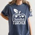 Cute Substitute Teacher Appreciation Men Women Women's Comfort Colors T-Shirt Denim Cute Substitute Teacher Appreciation Men Women Women's Comfort Colors T-Shirt Denim