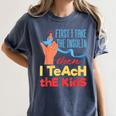 Diabetic Teacher Diabetes Awareness Insulin Blue Ribbon Women's Comfort Colors T-Shirt Denim Diabetic Teacher Diabetes Awareness Insulin Blue Ribbon Women's Comfort Colors T-Shirt Denim