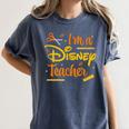 Disney Back To School I'm A Disney Teacher Crafty Logo Women's Comfort Colors T-Shirt Denim Disney Back To School I'm A Disney Teacher Crafty Logo Women's Comfort Colors T-Shirt Denim