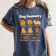 Dog Geometry Math Teacher Back To School STEM Humor Women's Comfort Colors T-Shirt Denim Dog Geometry Math Teacher Back To School STEM Humor Women's Comfort Colors T-Shirt Denim