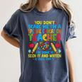You Don't Scare Me I'm A Special Education Teacher SPED Women's Comfort Colors T-Shirt Denim