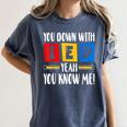 You Down With IEP Yeah You Know Me SPED Teacher Women's Comfort Colors T-Shirt Denim