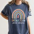Dream Team Special Education Teacher ED SPED Squad Rainbow Women's Comfort Colors T-Shirt Denim