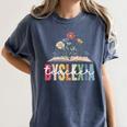 Dyslexia Teacher Awareness Dyslexic Dyslexics Dyslexia Women's Comfort Colors T-Shirt Denim