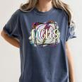 Eagles Teacher School Sports Fan Team Spirit Women's Comfort Colors T-Shirt Denim Eagles Teacher School Sports Fan Team Spirit Women's Comfort Colors T-Shirt Denim