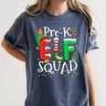Elf Squad Pre-k Teacher Christmas Child Xmas Women's Comfort Colors T-Shirt Denim Elf Squad Pre-k Teacher Christmas Child Xmas Women's Comfort Colors T-Shirt Denim