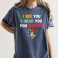 Emotional Intelligence Quote For School Counselor Teacher Women's Comfort Colors T-Shirt Denim Emotional Intelligence Quote For School Counselor Teacher Women's Comfort Colors T-Shirt Denim