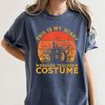 English Teacher Matching This Is My Scary Halloween Costume Women's Comfort Colors T-Shirt Denim
