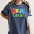 English Teacher Men Women Grammar Class English Teacher Women's Comfort Colors T-Shirt Denim