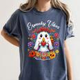 Espooky Vibes Maestra Halloween Spanish Mexican Teacher Women's Comfort Colors T-Shirt Denim