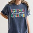 Exceptional Education Dream Team SPED ESE Teacher Autism Women's Comfort Colors T-Shirt Denim Exceptional Education Dream Team SPED ESE Teacher Autism Women's Comfort Colors T-Shirt Denim