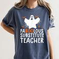 Faboolous Substitute Teacher Halloween Costume Women's Comfort Colors T-Shirt Denim