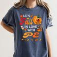 Lets Fall In Love With PE Teacher Thanksgiving Women's Comfort Colors T-Shirt Denim Lets Fall In Love With PE Teacher Thanksgiving Women's Comfort Colors T-Shirt Denim