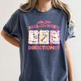 Are You Fall-O-Ween Directions Halloween Teacher Ghost Women's Comfort Colors T-Shirt Denim