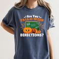 Are You Fall O Ween Directions Halloween Teacher Retro Women's Comfort Colors T-Shirt Denim Are You Fall O Ween Directions Halloween Teacher Retro Women's Comfort Colors T-Shirt Denim